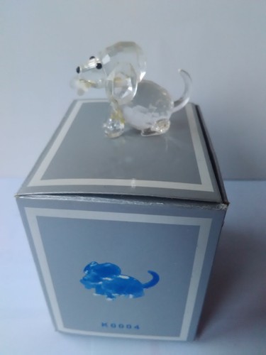 Bleikristallfigur hund - , "hund"